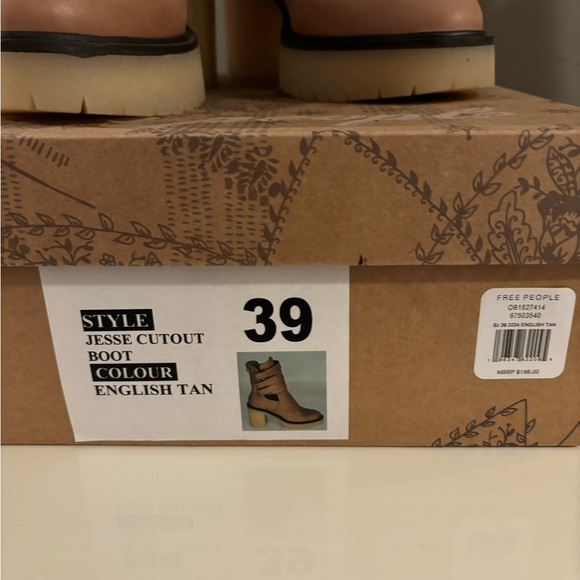 Free People Jesse Cutout Boots Sz 39 - Picture 8 of 8